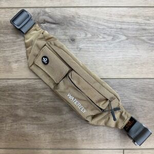 Waterfly Water Resistant Belt Bag Fanny Pack Tan Khaki Gorpcore Hiking Travel